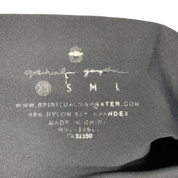 Spiritual Gangster Essential High Waist Rainbow Striped Leggings Black Size XS‎ - Picture 9 of 11